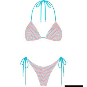 Triangl Bikini — Vinca Sherbet Stripe